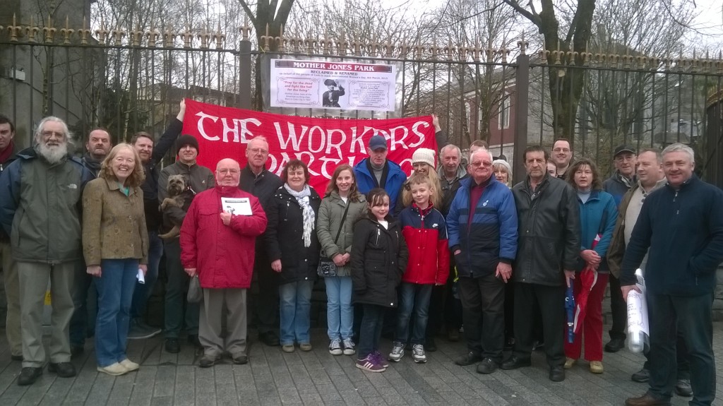 Workers' Party event in Cork on the eve of International Women's day with symbolic naming to "Mother Jones Park"