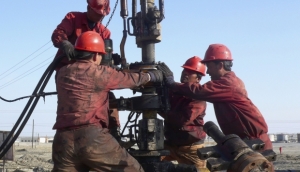 Oil workers