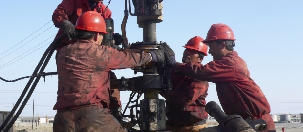 Oil workers